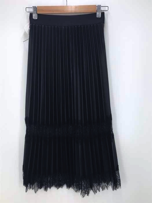 ZARA（ザラ） フェイクレザー レース切替 プリーツスカート レディース スカート