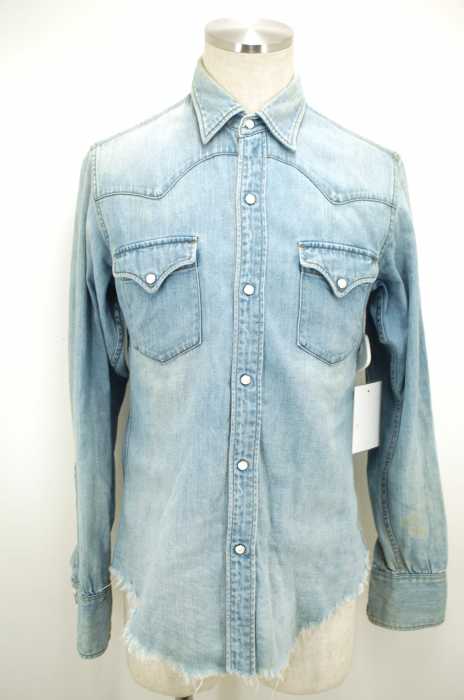 UNUSED （アンユーズド） Denim western shirt カットオフデニムウエスタンシャツ メンズ トップス
