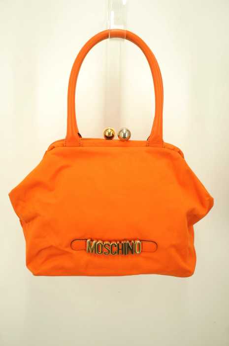 MOSCHINO （モスキーノ） ロゴプレートハンドバッグ レディース バッグ