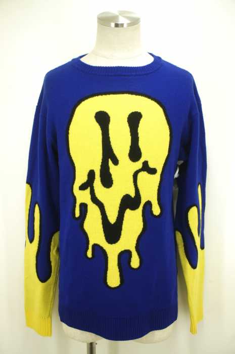 JEREMY SCOTT （ジェレミースコット） ドリップスマイリーニットトップス メンズ トップス