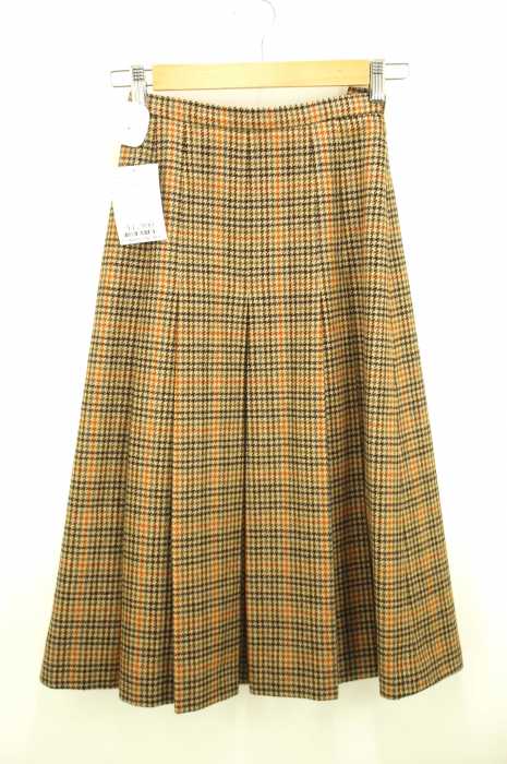 AQUASCUTUM (アクアスキュータム) ハウンズテュース プリーツ レディース スカート