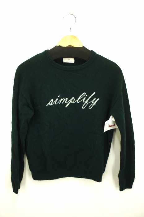 BEAUTY & YOUTH UNITED ARROWS  （ビューティーアンドユースユナイテッドアローズ） SIMPLIFYインターシャロゴニットプルオーバー レディース トップス