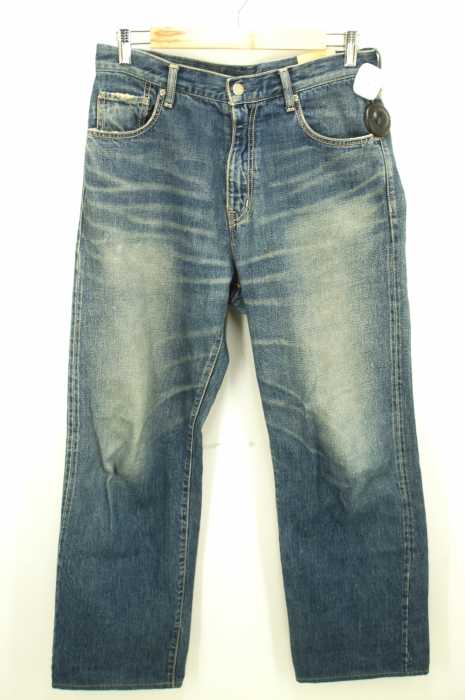 COMME des GARCONS HOMME （コムデギャルソンオム） USED加工ジッパーフライセルビッチデニムパンツ メンズ パンツ