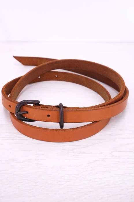 Hender Scheme （エンダースキーマ） Tail Belt ナローレザーベルト メンズ ファッション雑貨