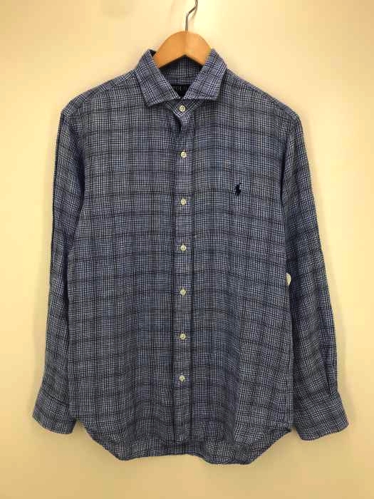 POLO RALPH LAUREN（ポロラルフローレン） ホリゾンタルカラーリネン混チェックシャツ メンズ トップス