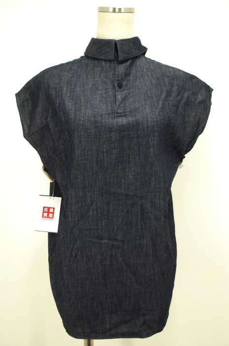 HYKE （ハイク） 16SS トライアングルカラーデニムブラウス レディース 