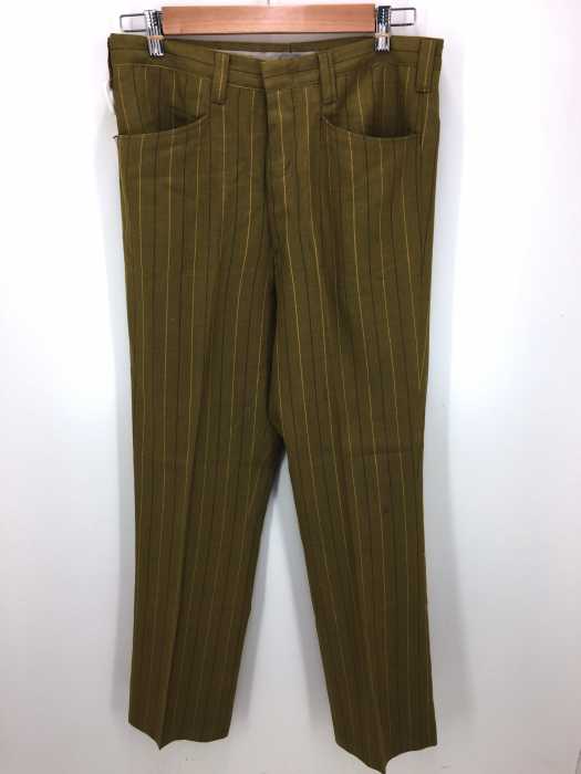 USED古着(ユーズドフルギ) 70~80S ロケットタロン TALON ZIPPER タロンジップ ストライプセミフレアスラックス メンズ パンツ
