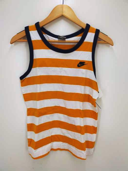 NIKE（ナイキ） ロゴ刺繍ボーダータンクトップ レディース トップス
