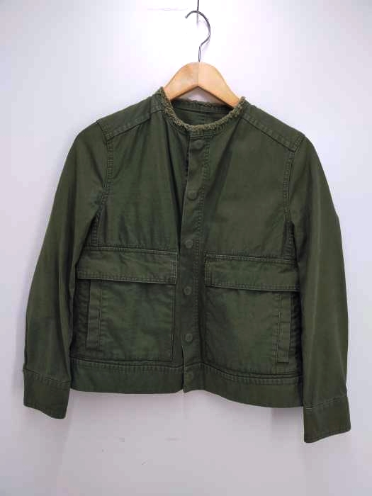 MACPHEE(マカフィー) BACK SATIN BAGGY ノーカラーフィールドジャケット レディース アウター