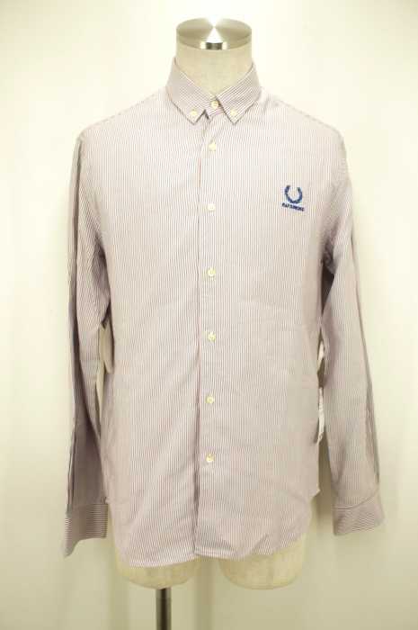 RAF SIMONS × FRED PERRY （ラフシモンズ×フレッドペリー） ストライプボタンダウンシャツ メンズ トップス