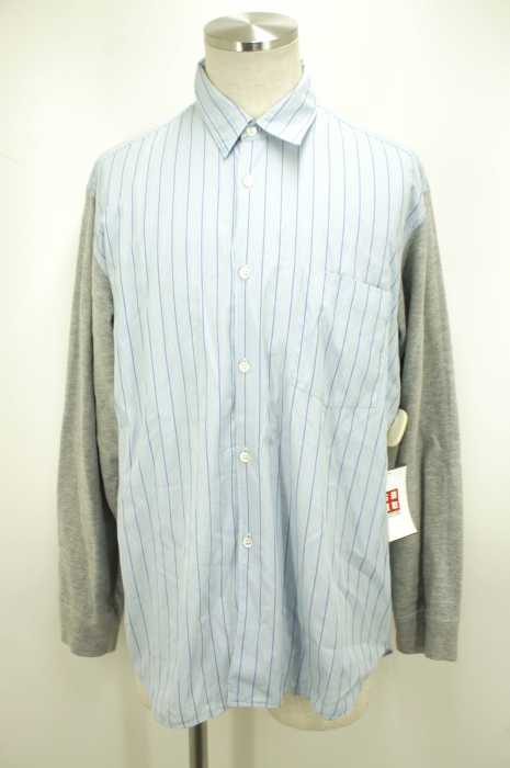 COMME des GARCONS SHIRT (コムデギャルソンシャツ) スリーブ切替ストライプボタンシャツ メンズ トップス