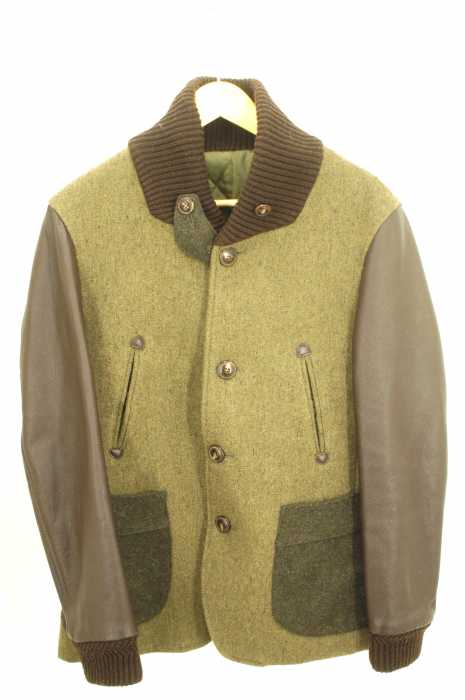 Brunello Cucinelli (ブルネロ クチネリ) アームレザー切替 メンズ アウター