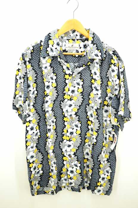 USED古着 (ユーズドフルギ) ALOHA TROPICAL オープンカラーシャツ ビッグシルエット メンズ トップス