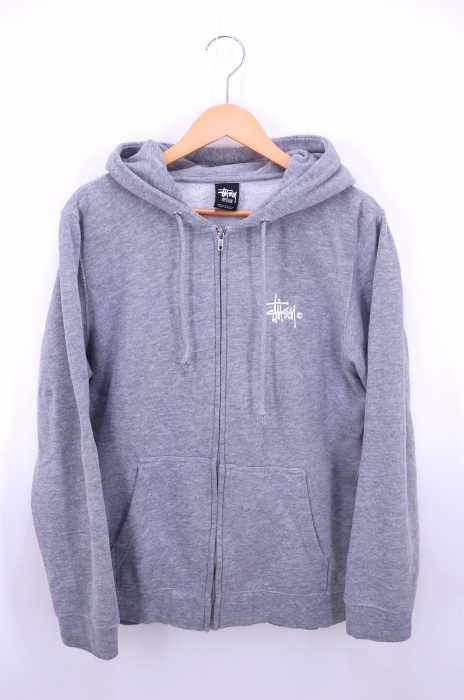 STUSSY （ステューシー） バックロゴプリント コットンジップアップパーカー メンズ トップス