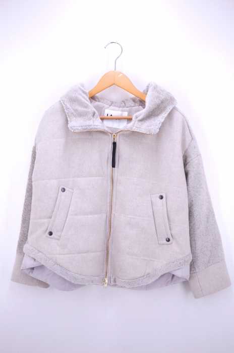 LALLEGRO() 17AW 異素材切替 ショートファージャケット レディース アウター