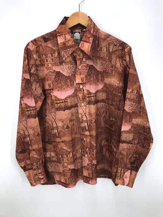 BARDON（バードン） 70S　ポリ総柄シャツ メンズ トップス