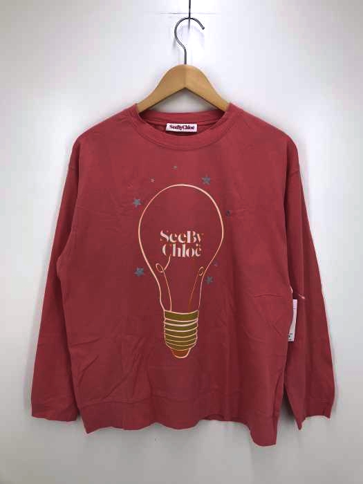 SEE BY CHLOE（シーバイクロエ） フロントプリント Tシャツ 長袖ロングスリーブ レディース トップス