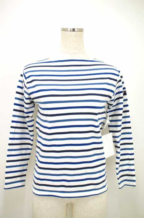 SAINT JAMES （セントジェームス） バスクシャツ　ボーダーカットソー レディース トップス