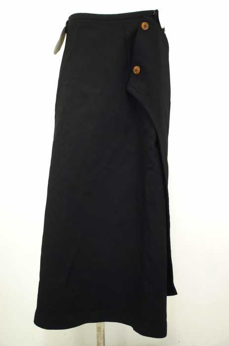robe de chambre COMME des GARCONS (ローブドシャンブルコムデギャルソン) AD2004 ポリ縮巻きロングスカート レディース スカート