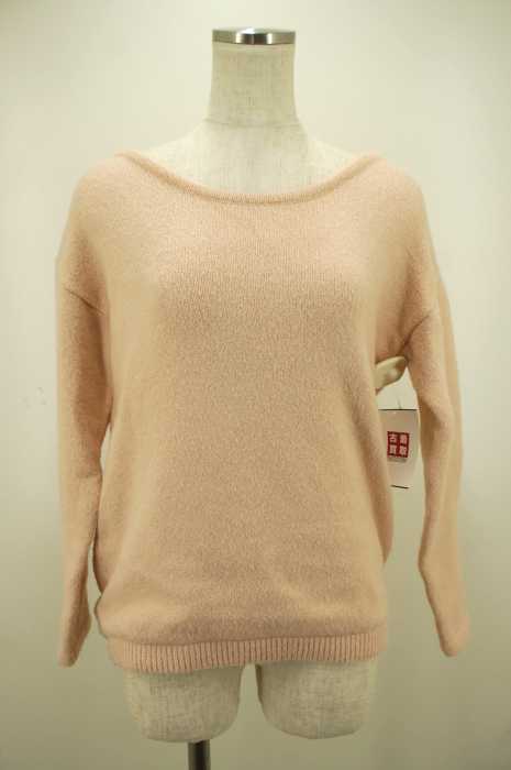 rienda （リエンダ） BACK open レースknit TOP レディース トップス
