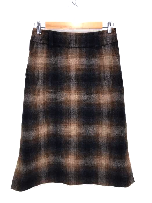 MARGARET HOWELL(マーガレットハウエル) SHADOW CHECK WOOL スカート レディース スカート