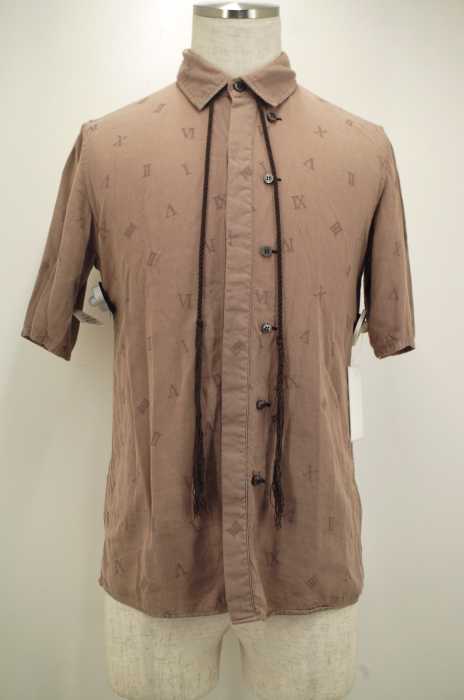 SHAREEF（シャリーフ） Roman numerals JQ　総柄ドローコードシャツ メンズ トップス