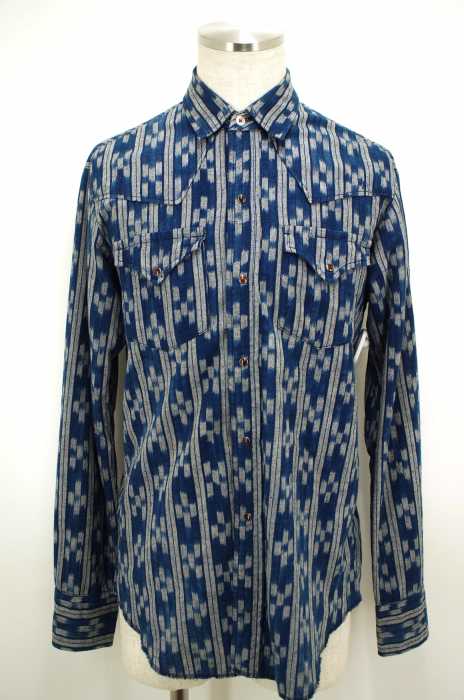 USED （ブランド不明） 総柄ウエスタンシャツ メンズ トップス