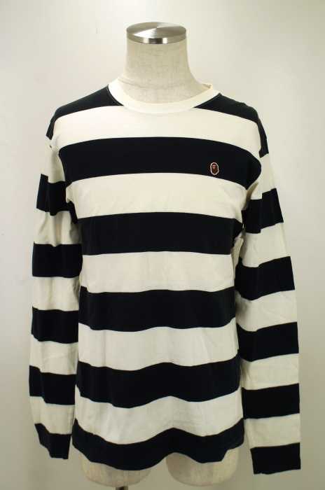 A BATHING APE （アベイシングエイプ） ボーダーロングスリーブTシャツ メンズ トップス