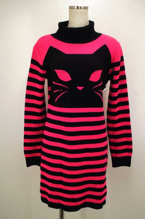 MILK （ミルク） 13AW cat ドレス タートルネックニットボーダーワンピース レディース ワンピース