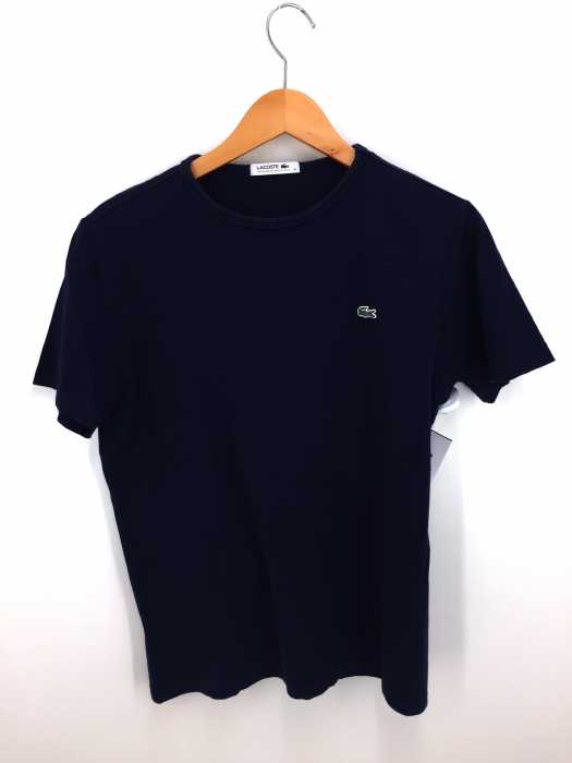 LACOSTE（ラコステ） ピマコットンクルーネック半袖カットソー ワッペン刺繍クルーネックTシャツ メンズ トップス