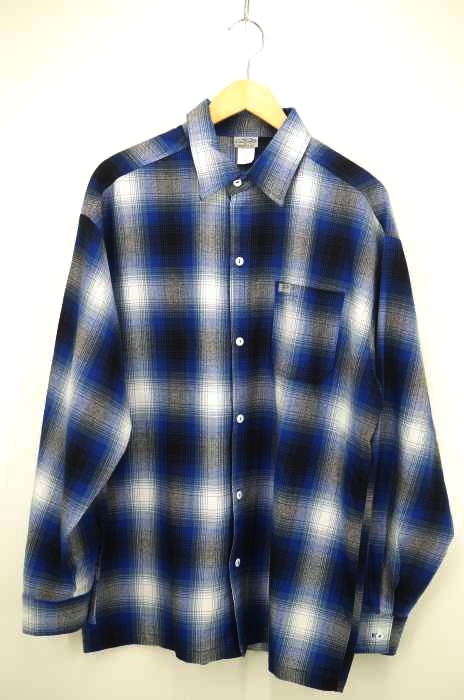CALTOP（キャルトップ） オンブレチェックワークシャツ メンズ トップス