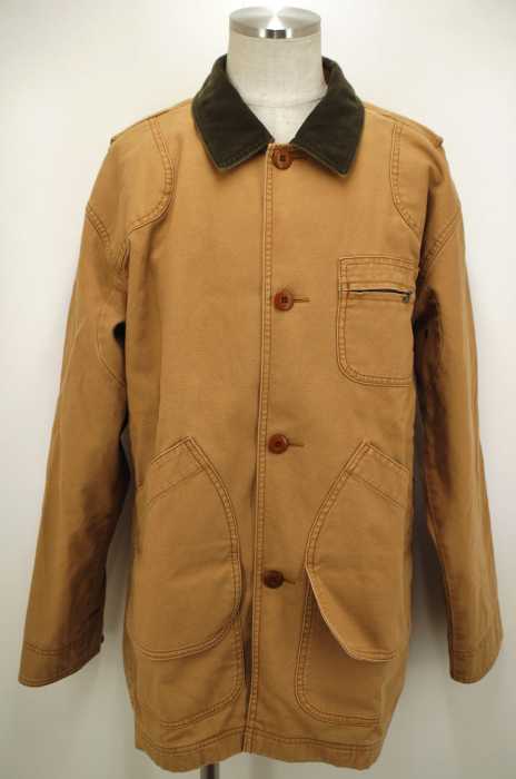L.L.Bean (エルエルビーン) 裏地チェックカバーオールジャケット ハンティングジャケット メンズ アウター
