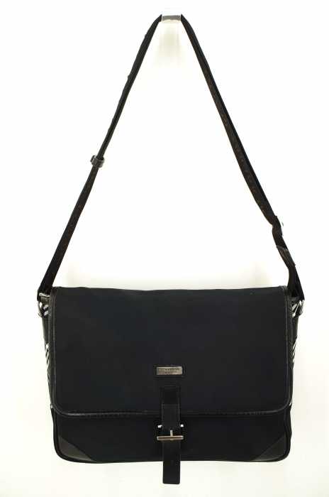 BURBERRY BLACK LABEL （バーバリーブラックレーベル） ノバチェック切替ショルダーバッグ メンズ バッグ