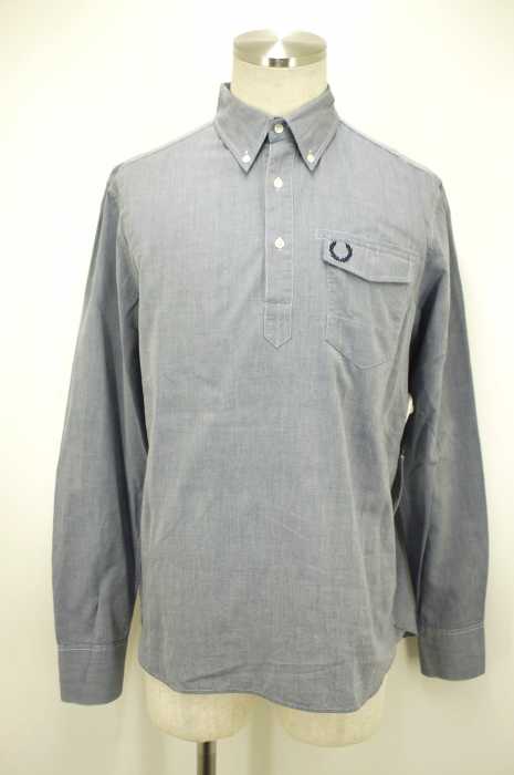 FRED PERRY (フレッドペリー) ワンポイント刺繍プルオーバーボタンダウンシャツ メンズ トップス