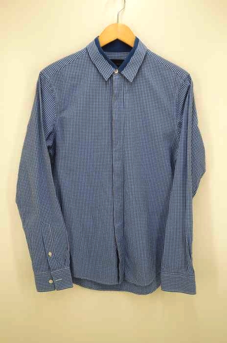 BLUE WORK（ブルーワーク） ギンガムチェック シャツ 長袖ロングスリーブ メンズ トップス