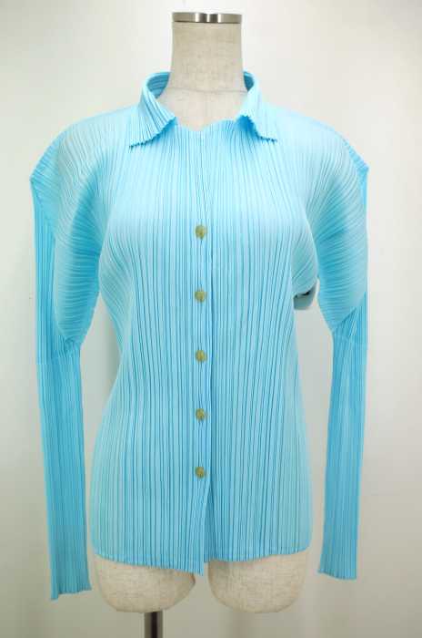 PLEATS PLEASE ISSEY MIYAKE （プリーツプリーズイッセイミヤケ） プリーツオープンカラーシャツ レディース トップス