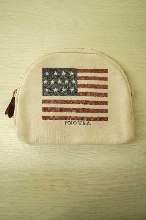 RALPH LAUREN (ラルフローレン) 星条旗プリント ポーチ レディース ファッション雑貨