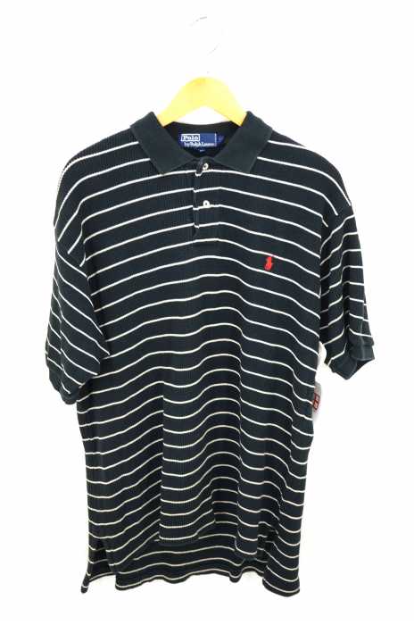 Polo by RALPH LAUREN （ポロバイラルフローレン） ワンポイントロゴ刺繍サーマルポロシャツ メンズ トップス