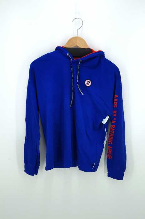 AAPE BY A BATHING APE（エーエイプバイアベイシングエイプ） 18AW アームロゴプリントプルオーバーパーカー レディース トップス