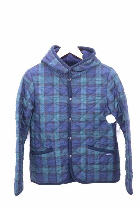 THE SMOCK SHOP（ザスモックショップ） BLACK WATCH POLYESTER AIR QUILT HOODED JACKET レディース アウター