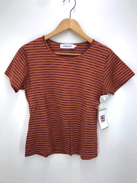JAEGER（イエーガー） ボーダーコットンTシャツ レディース トップス