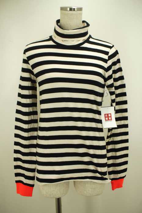 A.P.C. (アー・ペー・セー) 袖切替 ボーダー柄 タートルネック レディース トップス