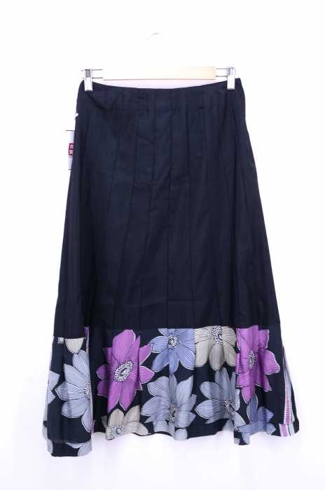 tricot COMME des GARCONS （トリココムデギャルソン） AD2002 02AW 花柄プリント プリーツフレアスカート レディース スカート