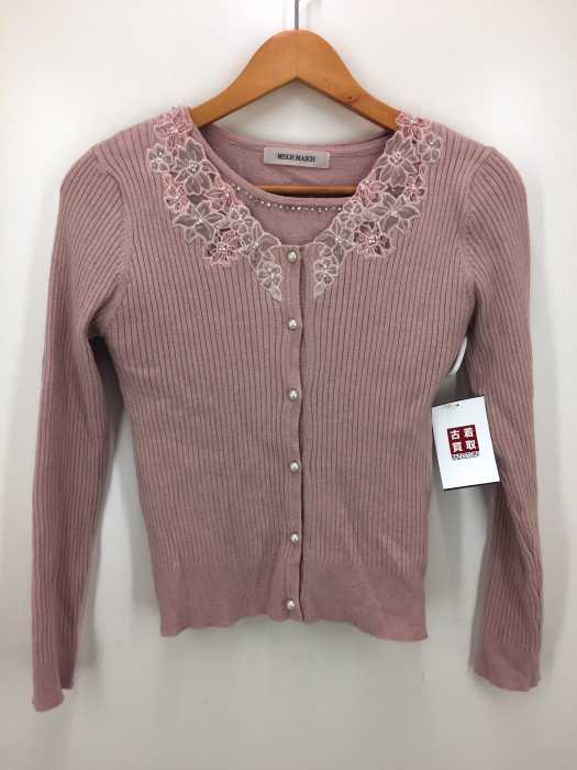 MISCH MASCH（ミッシュマッシュ） 花柄レース刺繍パール調アンサンブルボタンカーディガン レディース トップス