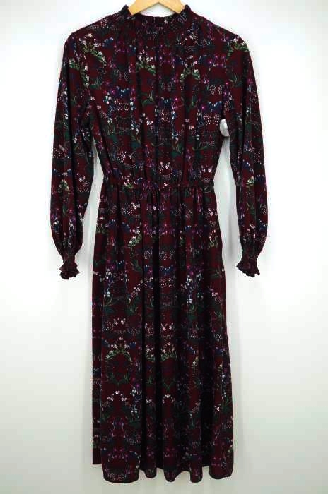 SUGER SPOON（シュガースプーン） 花柄プリントシャーリングハイネック  