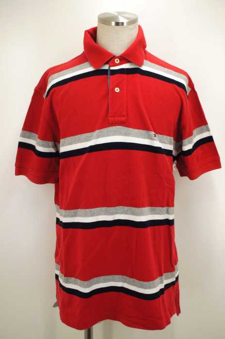 TOMMY HILFIGER (トミーヒルフィガー) ボーダーポロシャツ メンズ トップス