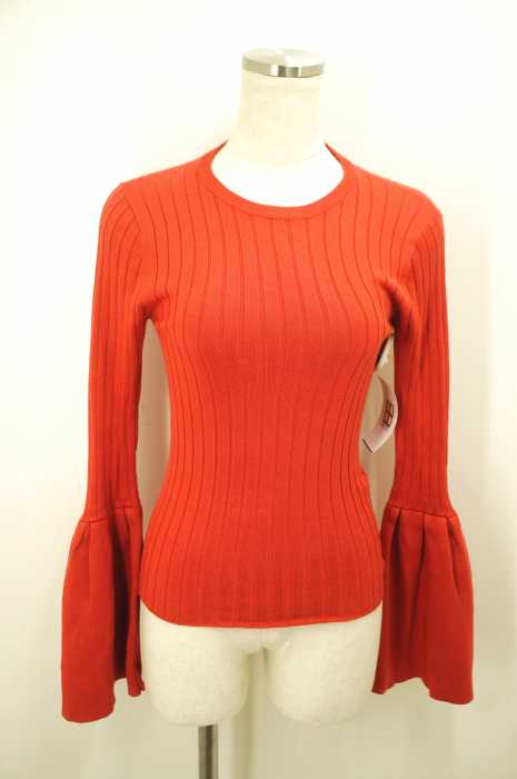 SLY（スライ） TULIP SLEEVE RIB TOPS レディース トップス