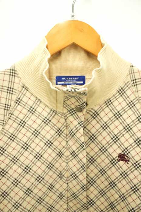 BURBERRY LONDON BLUE LABEL（バーバリーロンドンブルーレーベル） ジップアップ スウェット ノバチェック レディース アウター