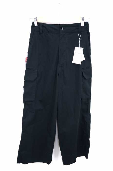 MACPHEE (マカフィー) コットンサテン ハイウエストワイドパンツ レディース パンツ