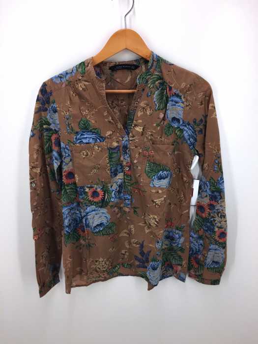 ZARA WOMAN(ザラ ウーマン) 花柄スキッパーブラウス レディース トップス